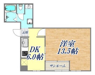 鶯橋マンションの物件間取画像